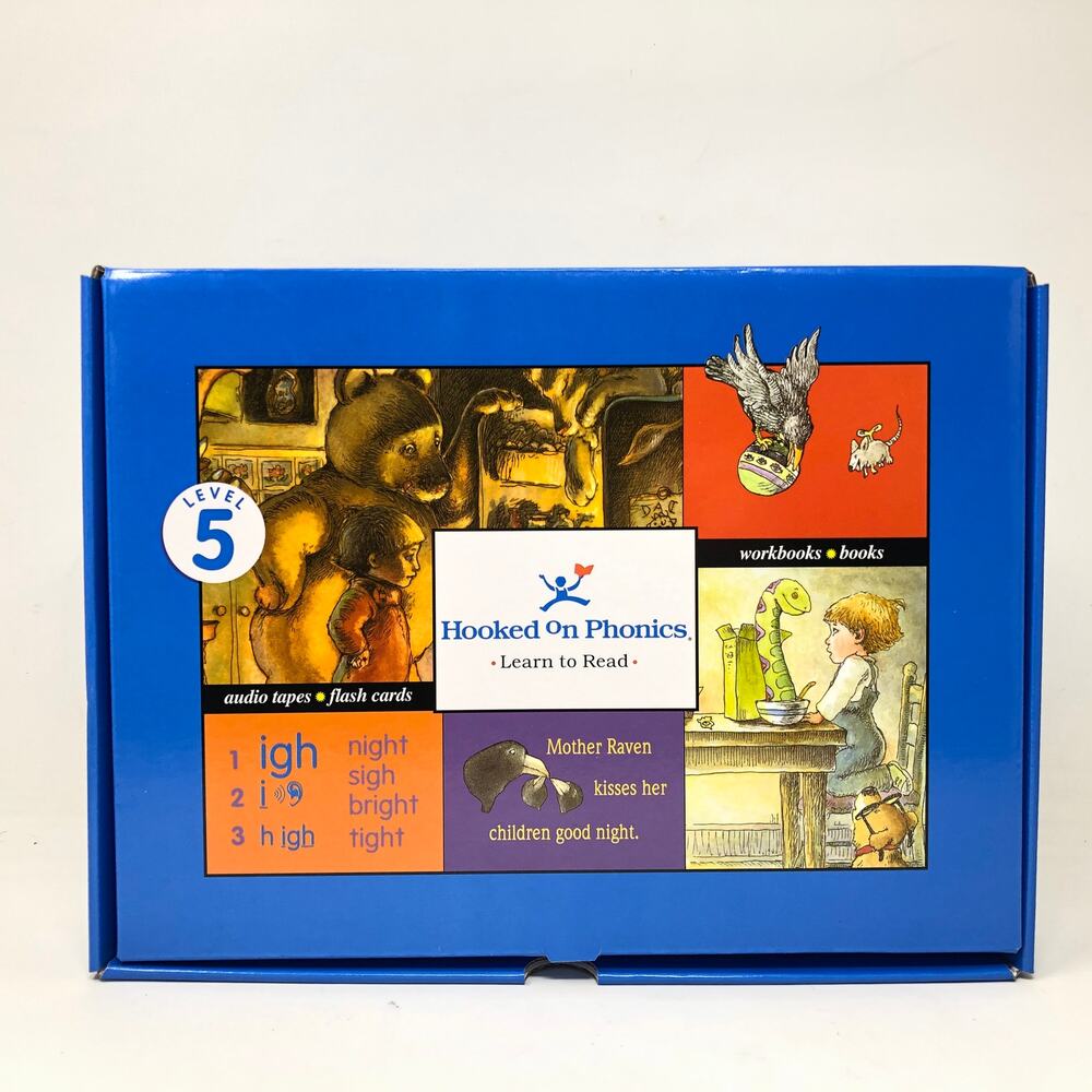 Hooked On Phonics Learn To‎ Read Blue Box Set Level 5 Cassette Homeschool